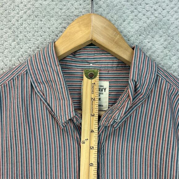 Mens Casual Shirt 100% Cotton Long Sleeve Button Down Collar Old Navy Sz Large - Picture 9 of 14